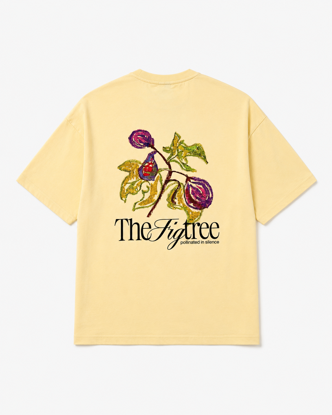 the fig tee — back, yellow