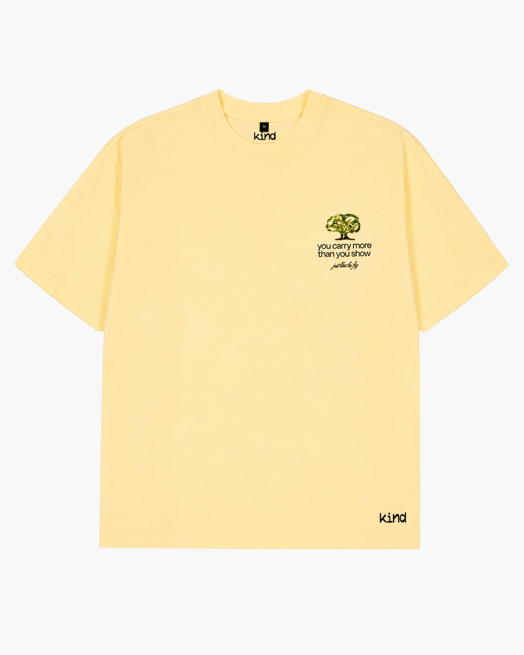 the fig tee — front, yellow