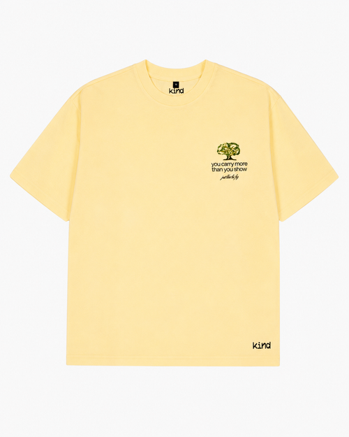 the fig tee — front, yellow